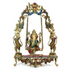 Brass Stone Finish Ganesha Swing