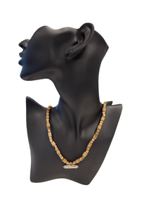 1 Round Radha Engraved Tulasi Neckbead with Kavach Adult (SR 16)