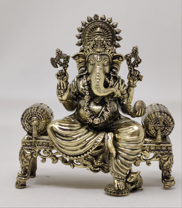 4" BRASS SOFA GANESH BRP