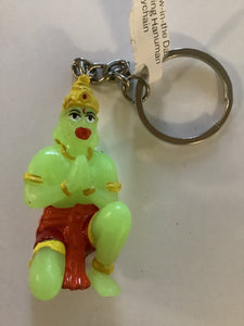 Glow-in-the Dark Sitting Hanuman Keychain