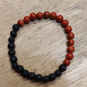 Lava/Red Jasper bracelet